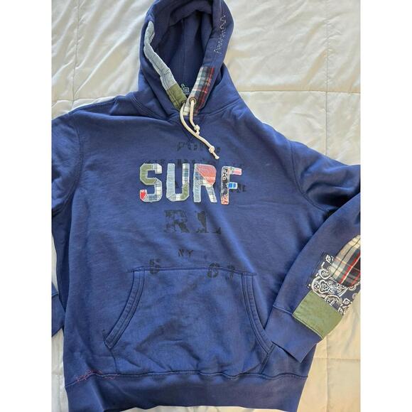 Polo Ralph Lauren Surf Patchwork Annapolis Fleece Hoodie L